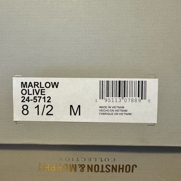 NEW Johnston & Murphy Men\'s Suede Loafers Marlow - Olive Green Size 8.5